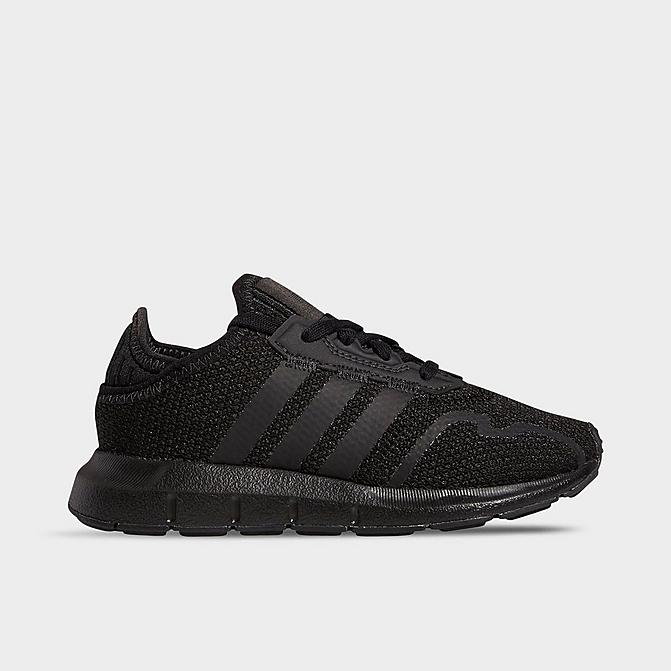Right view of Little Kids' adidas Originals Swift Run X Casual Shoes in Core Black Click to zoom