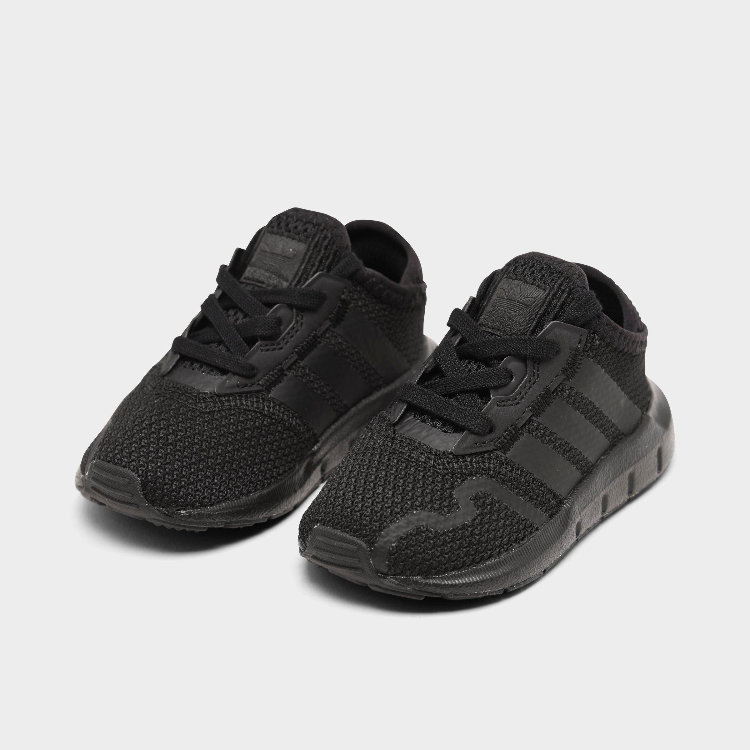 black infant adidas trainers