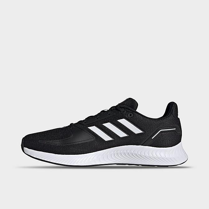 Right view of Men's adidas Runfalcon 2.0 Running Shoes in Black/White/Grey Click to zoom