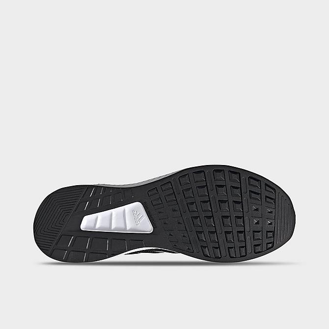 Bottom view of Men's adidas Runfalcon 2.0 Running Shoes in Black/White/Grey Click to zoom