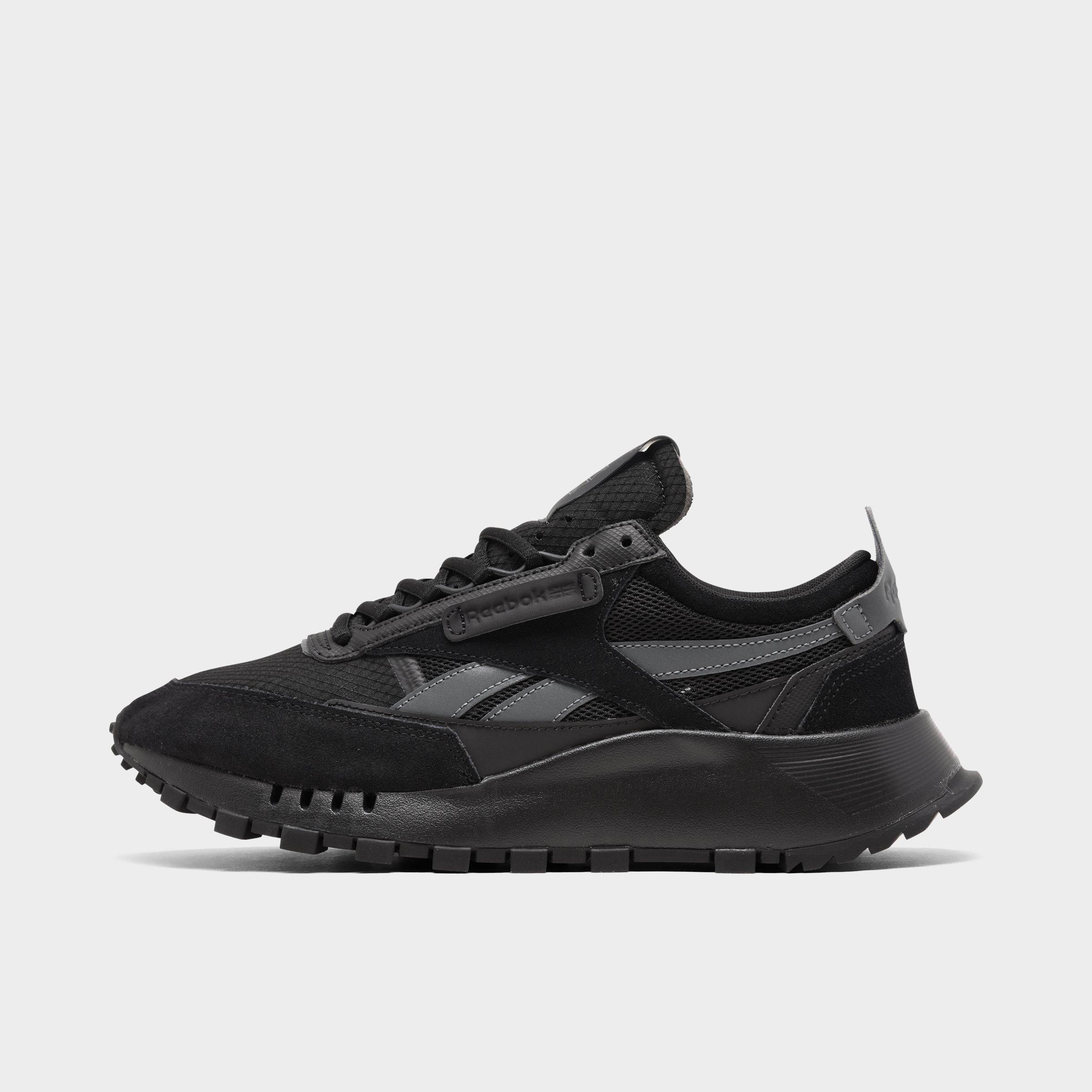 mens reebok classic black leather