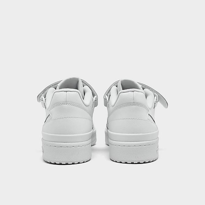 Left view of Men's adidas Originals Forum Low Casual Shoes in White/White/White Click to zoom