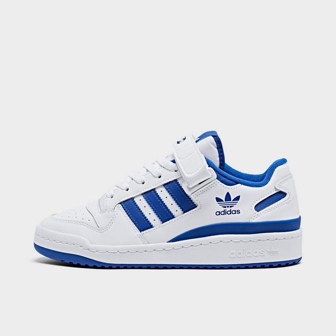 Adidas Kid's Hoops 3.0 Mid White Blue Size:6