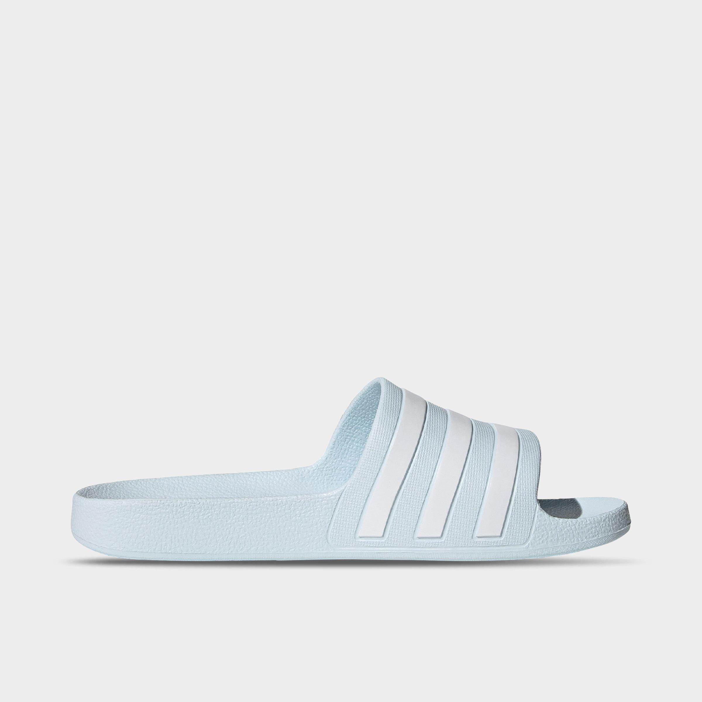 blue adidas sandals