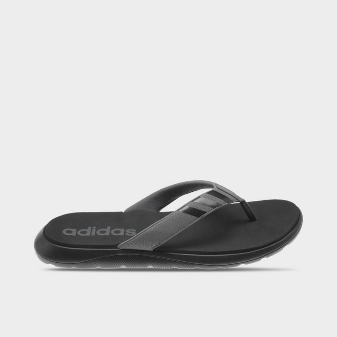 Adidas gray thong flip hot sale flop