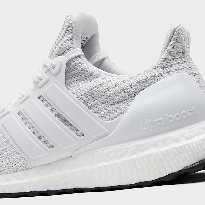 Front view of Women's adidas UltraBOOST DNA Running Shoes in White/White/Black Click to zoom