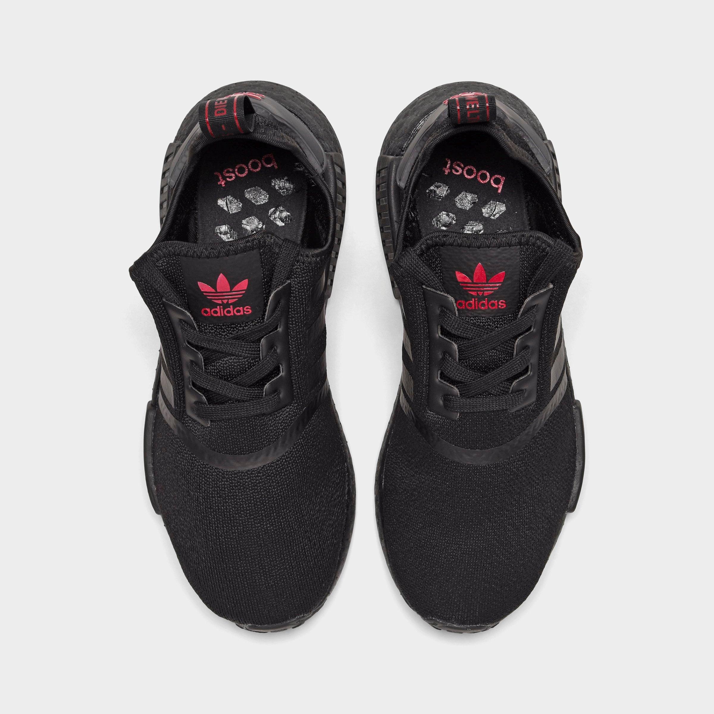 womens black on black adidas