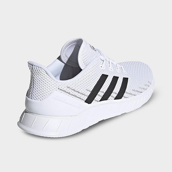 Front view of Men's adidas Questar Flow NXT Running Shoes in White/Black/Grey Click to zoom