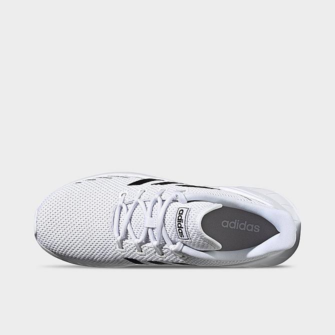 Left view of Men's adidas Questar Flow NXT Running Shoes in White/Black/Grey Click to zoom