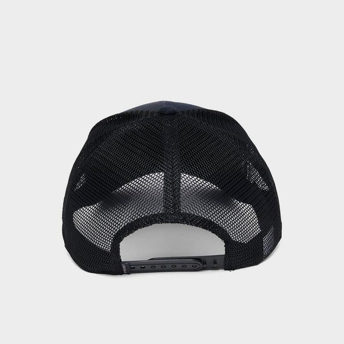 Back view of Jordan Rise Trucker Hat in Black/White Click to zoom