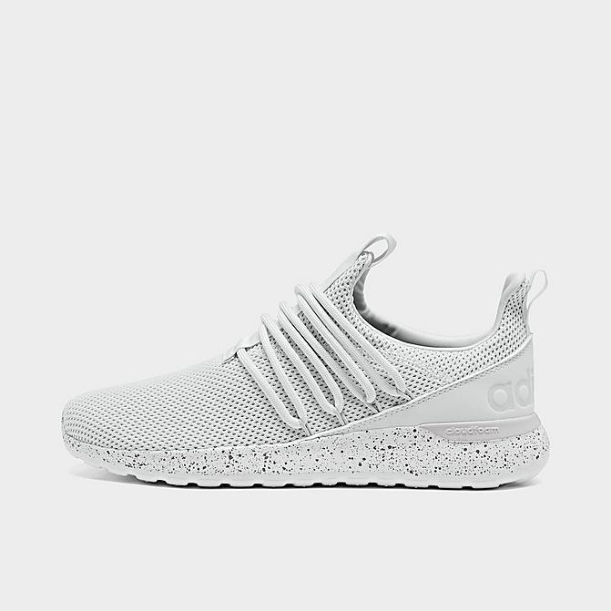 Right view of Men's adidas Essentials Lite Racer Adapt 3.0 Slip-On Casual Shoes in Cloud White/Cloud White/Dash Grey Click to zoom
