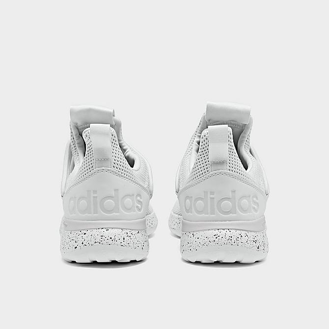 Left view of Men's adidas Essentials Lite Racer Adapt 3.0 Slip-On Casual Shoes in Cloud White/Cloud White/Dash Grey Click to zoom