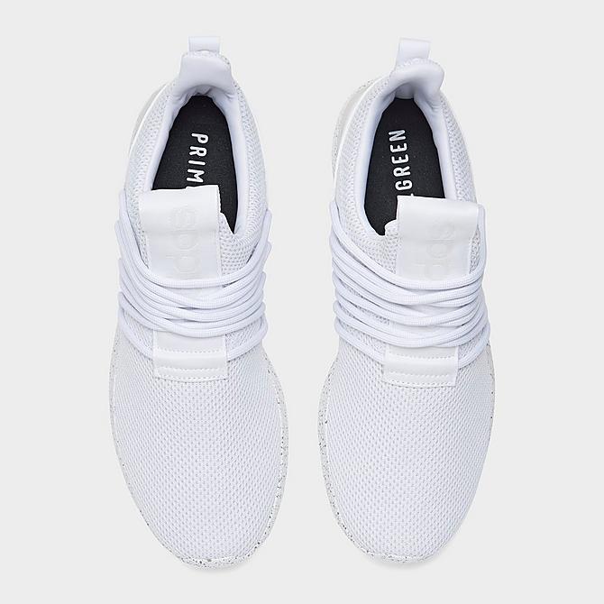 Back view of Men's adidas Essentials Lite Racer Adapt 3.0 Slip-On Casual Shoes in Cloud White/Cloud White/Dash Grey Click to zoom