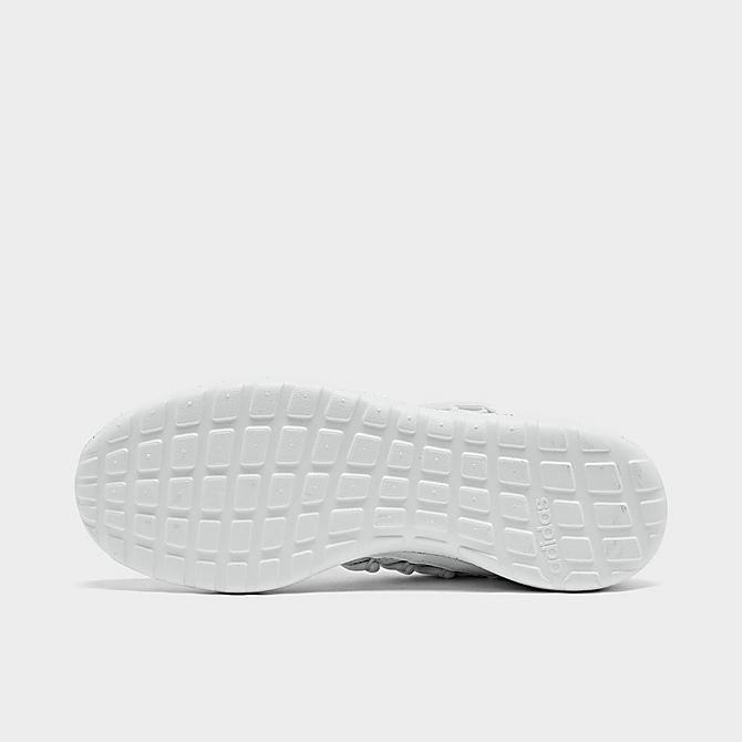 Bottom view of Men's adidas Essentials Lite Racer Adapt 3.0 Slip-On Casual Shoes in Cloud White/Cloud White/Dash Grey Click to zoom