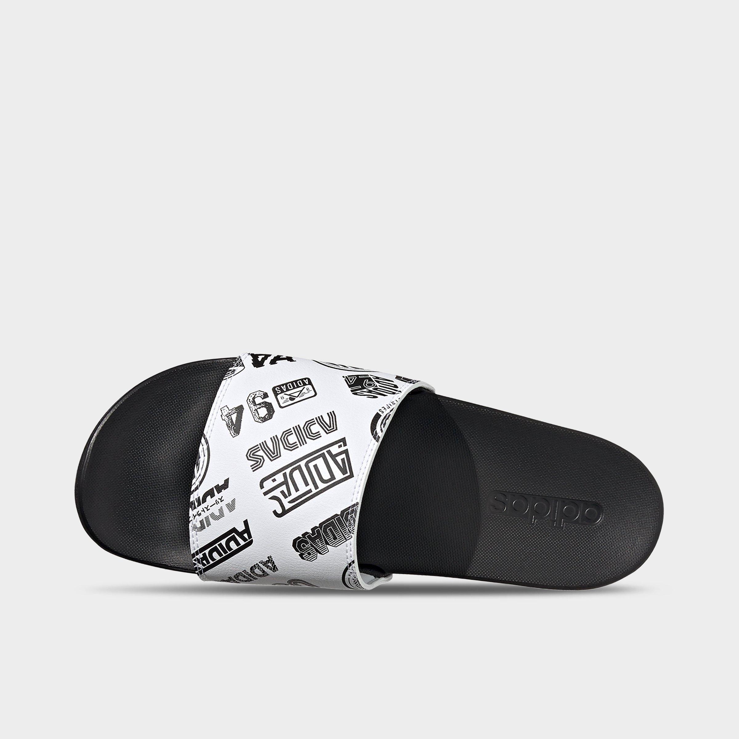 adidas comfort slides white