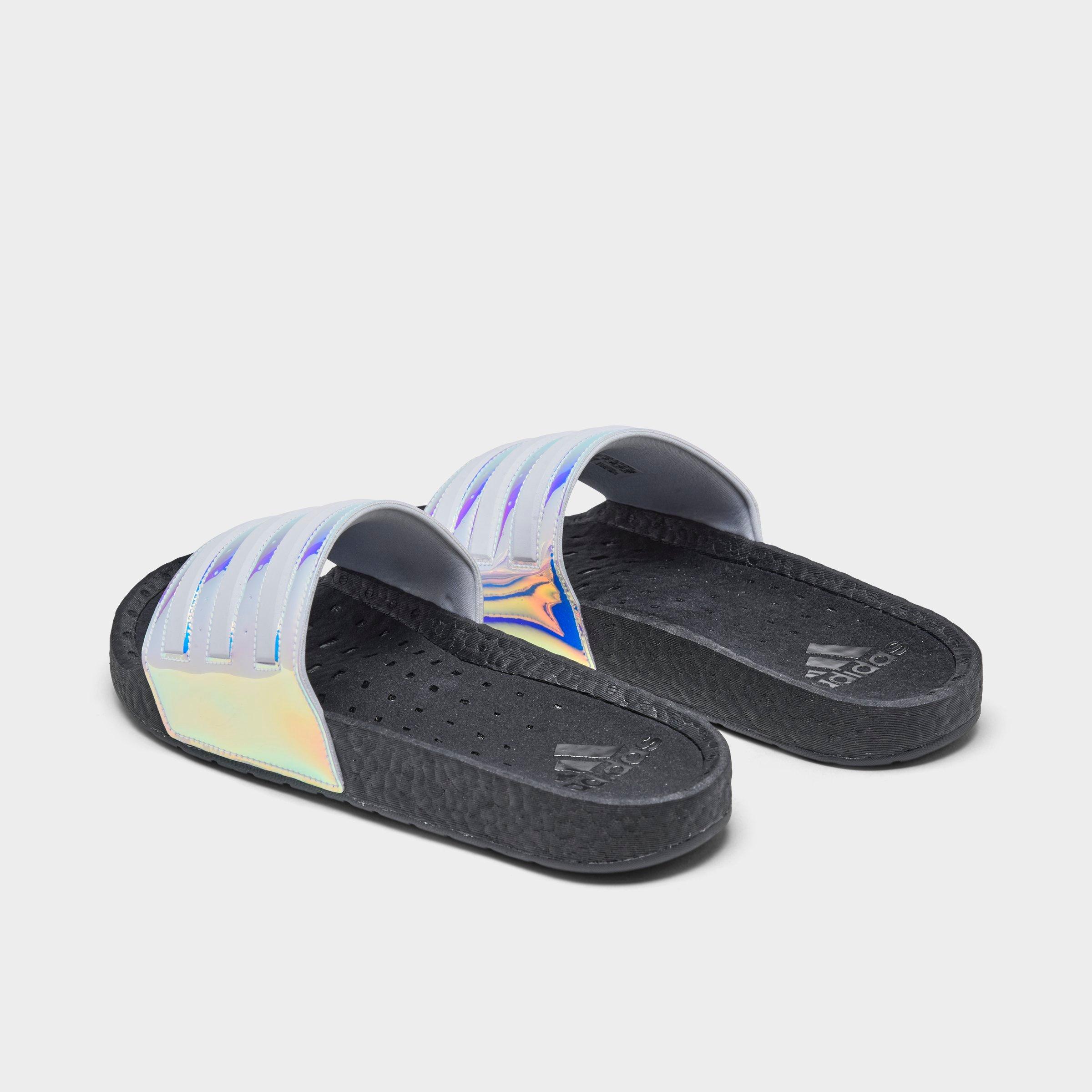 Men S Adidas Essentials Adilette Boost Slide Sandals Finish Line