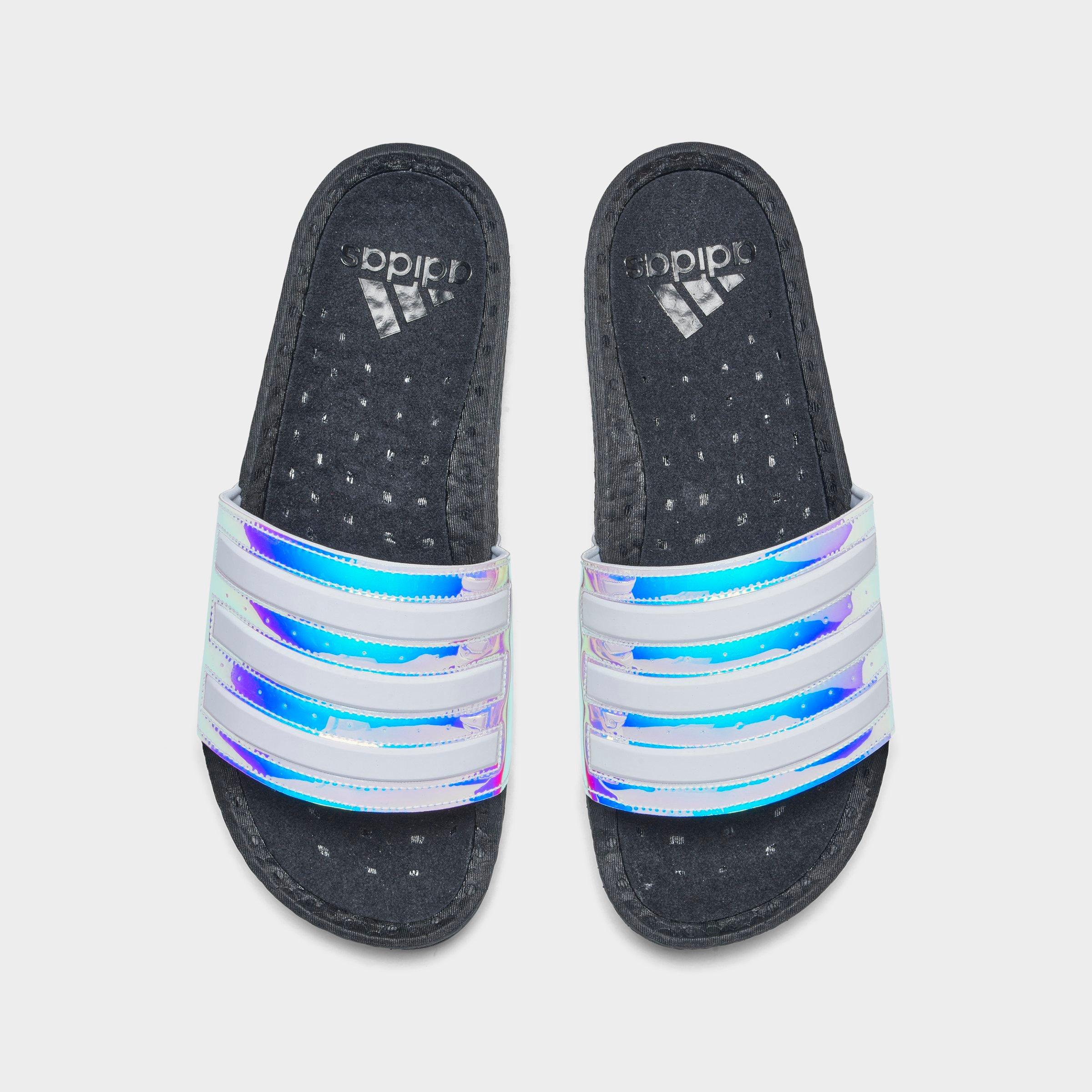 adidas iridescent slides