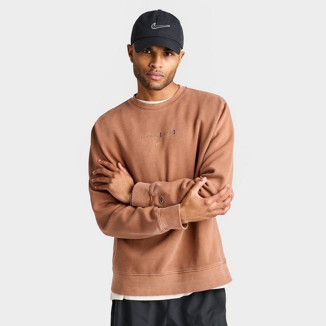 Nike essentials crew discount neck sweatshirt in orange