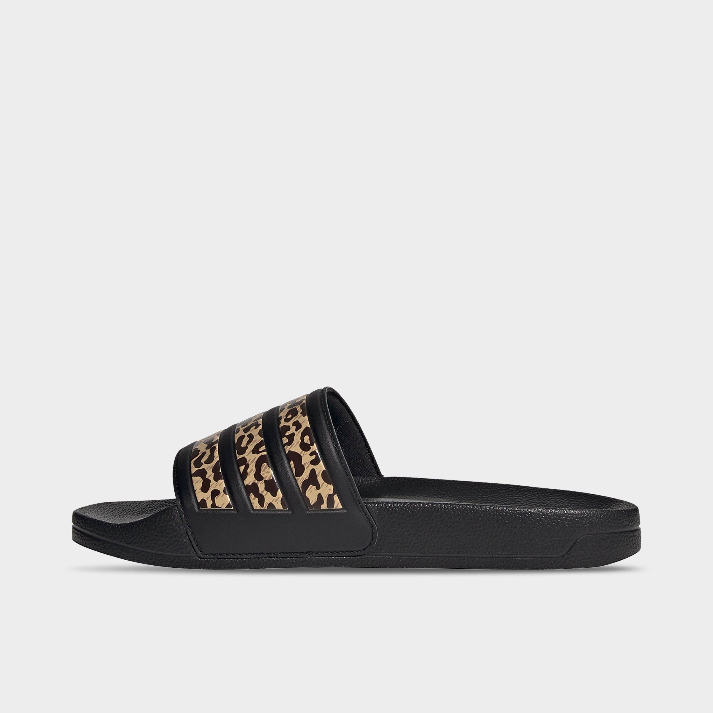 adilette black slides