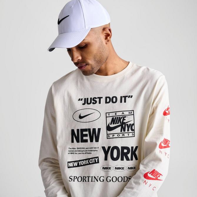 Men s Nike Sportswear Just Do It NYC Graphic Long Sleeve T Shirt