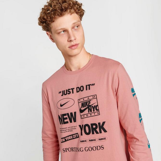 Men's Nike Sportswear Just Do It NYC Graphic Long-Sleeve T-Shirt