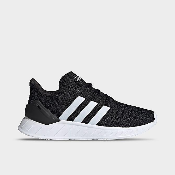Right view of Big Kids' adidas Questar Flow NXT Running Shoes in Black/White/Black Click to zoom