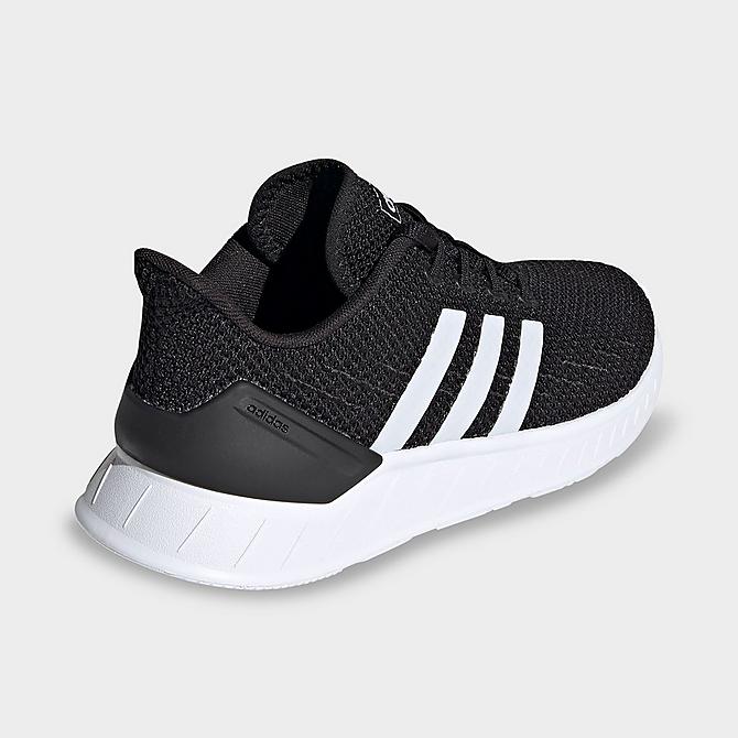 Left view of Big Kids' adidas Questar Flow NXT Running Shoes in Black/White/Black Click to zoom