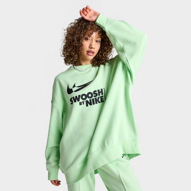 Women s Nike Sportswear Swoosh Oversized Crewneck Sweatshirt