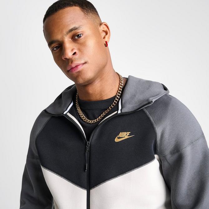 Black Gold Nike Mens Sportswear Tech Fleece Full-zip Hoodie - Get The Label