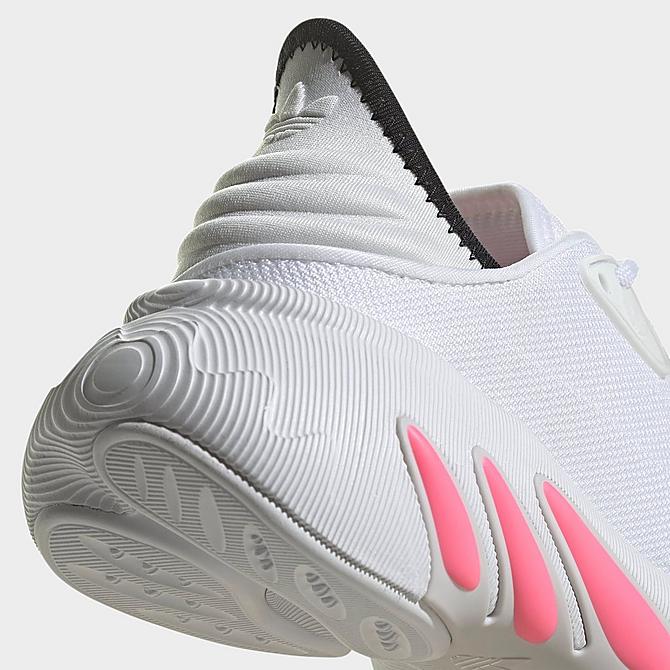 Front view of Big Kids' adidas Originals Adifom SLTN Casual Shoes in White/Beam Pink/Grey Click to zoom