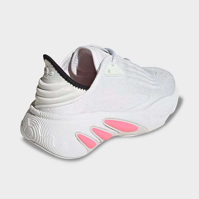 Left view of Big Kids' adidas Originals Adifom SLTN Casual Shoes in White/Beam Pink/Grey Click to zoom
