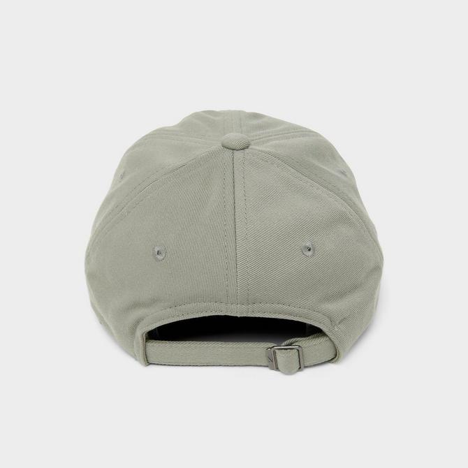 Back view of Nike Club Small Swoosh Unstructured Strapback Hat in Light Army/Sail Click to zoom