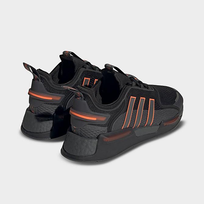 Left view of Men's adidas Originals NMD_R1 V3 Casual Shoes in Grey/Solar Orange/Black Click to zoom