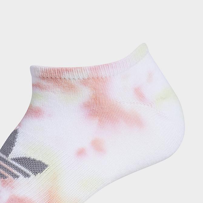 Alternate view of Women's adidas Originals Statement Color Wash No-Show Socks (3-Pack) in Light Pink/Multi Click to zoom