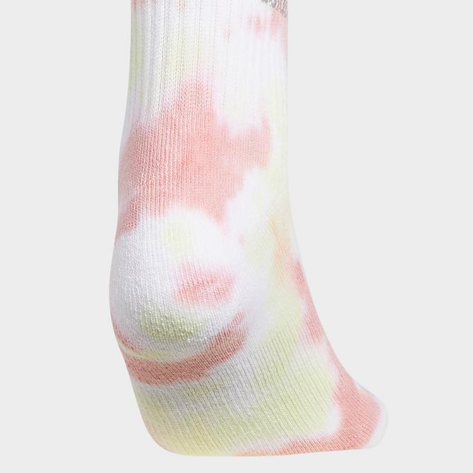 Alternate view of Women's adidas Originals Color Wash Quarter Socks (3-Pack) in Light Pink Click to zoom