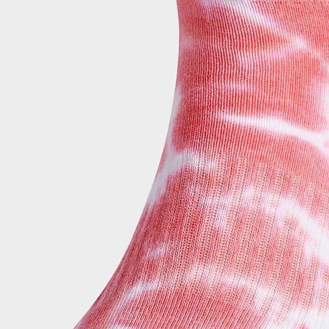 Alternate view of Men's adidas Originals Color Wash 2.0 Crew Socks (3-Pack) in Semi Turbo Pink/White Click to zoom