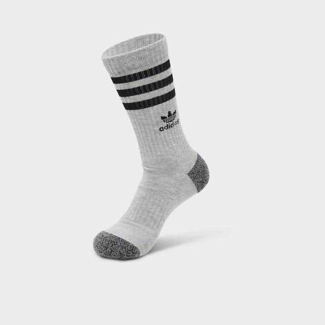 chaussettes adidas Performance Linear Crew Cushioned 3 Pack - Medium Grey  Heather/White/Black 