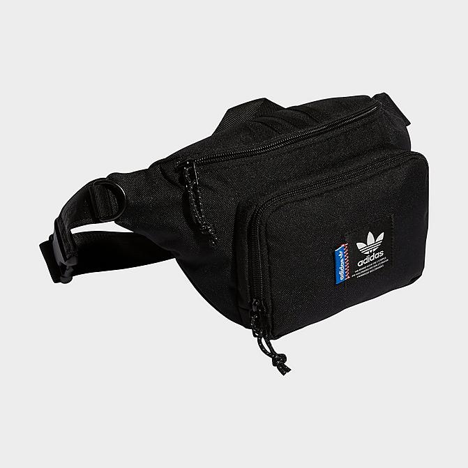 Front view of adidas Originals Sport Hip Pack in Black Click to zoom