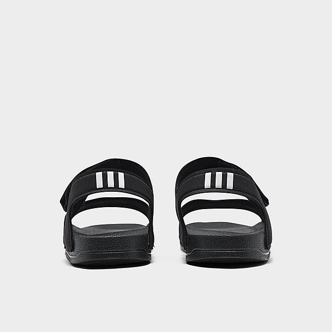 Left view of Little Kids' adidas Originals Adilette Athletic Sandals in Black/White Click to zoom