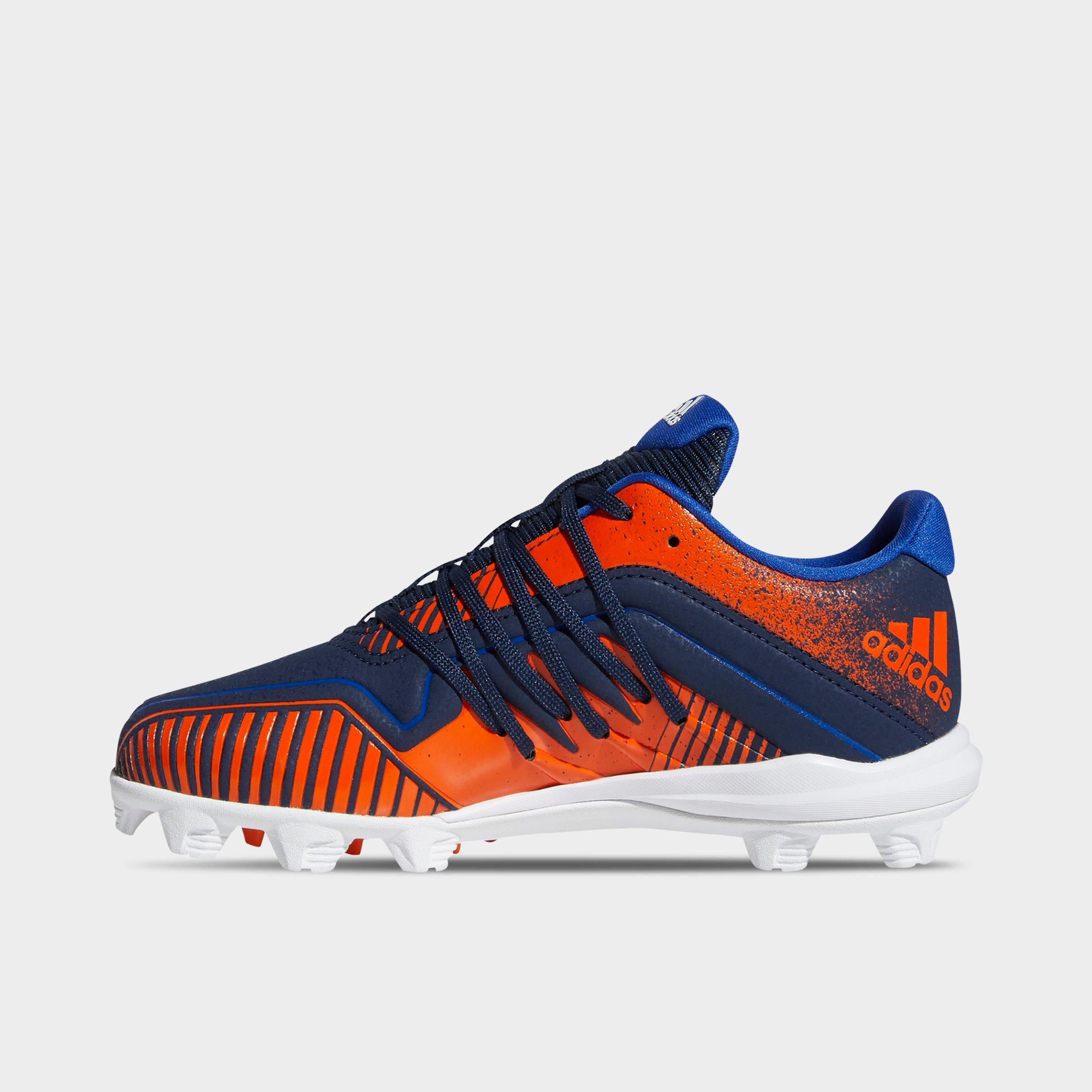 orange and navy baseball cleats