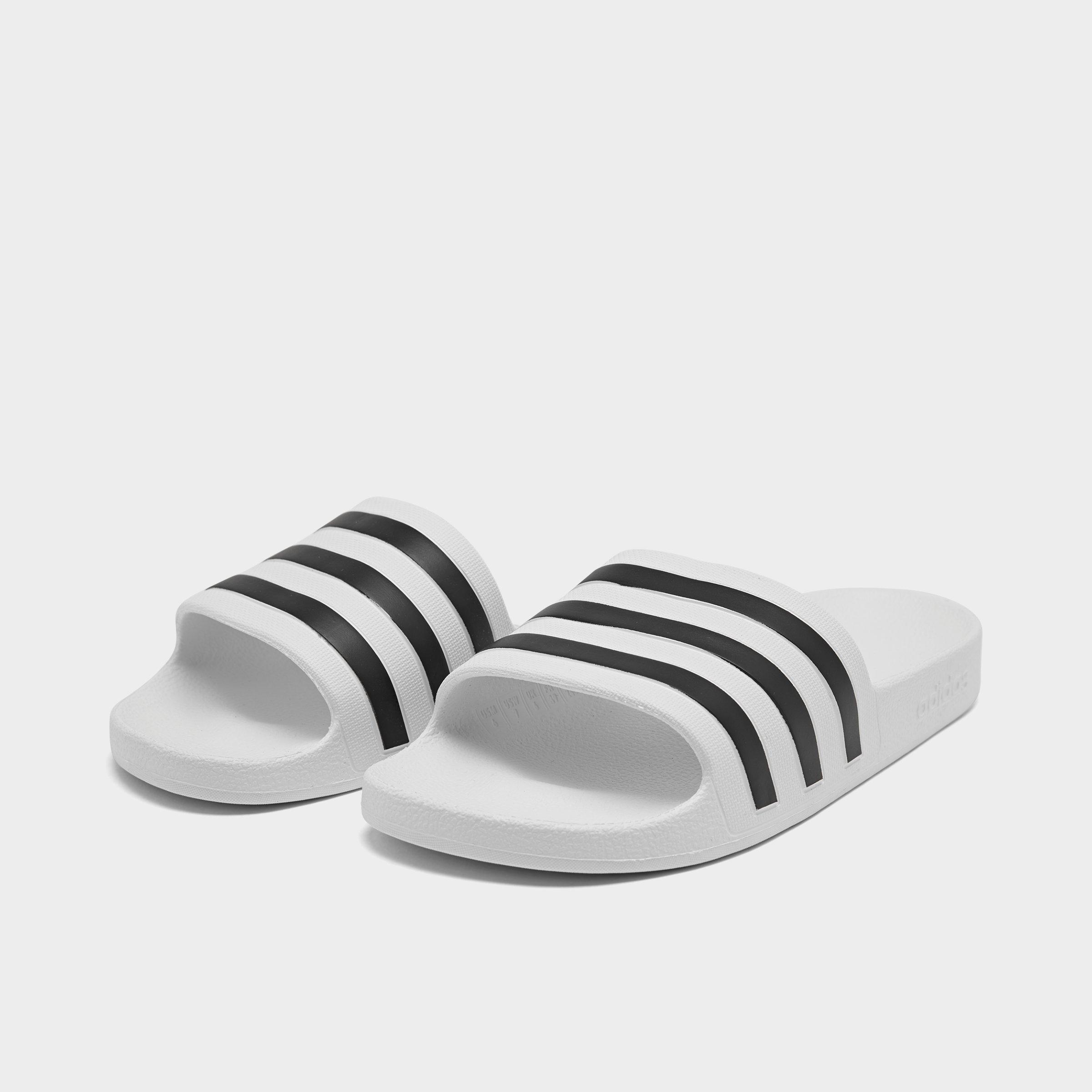 adilette aqua slides white