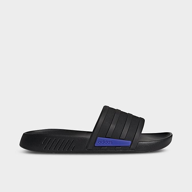Right view of Men's adidas Racer TR Slide Sandals in Black/Black/Sonic Ink Click to zoom
