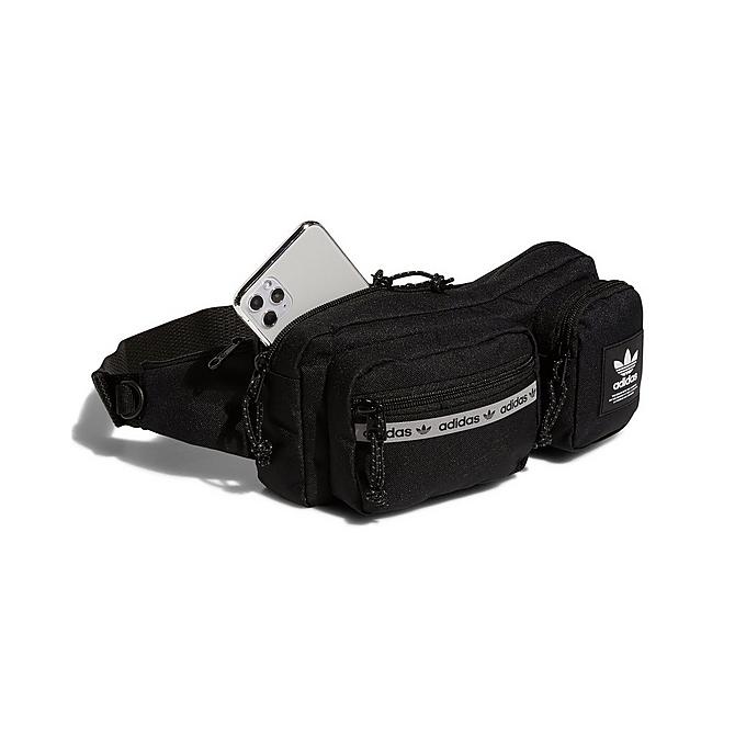 Alternate view of adidas Originals Rectangle Crossbody Bag in Black/White Click to zoom