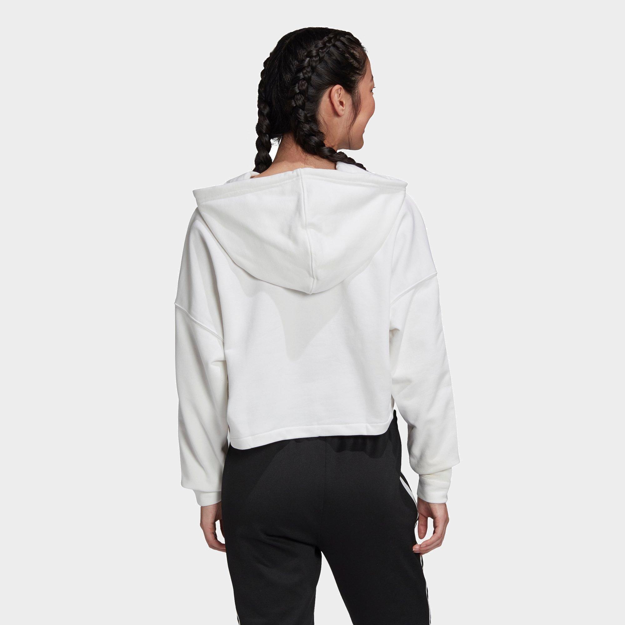 adidas originals ryv taping cropped sweatshirt in white