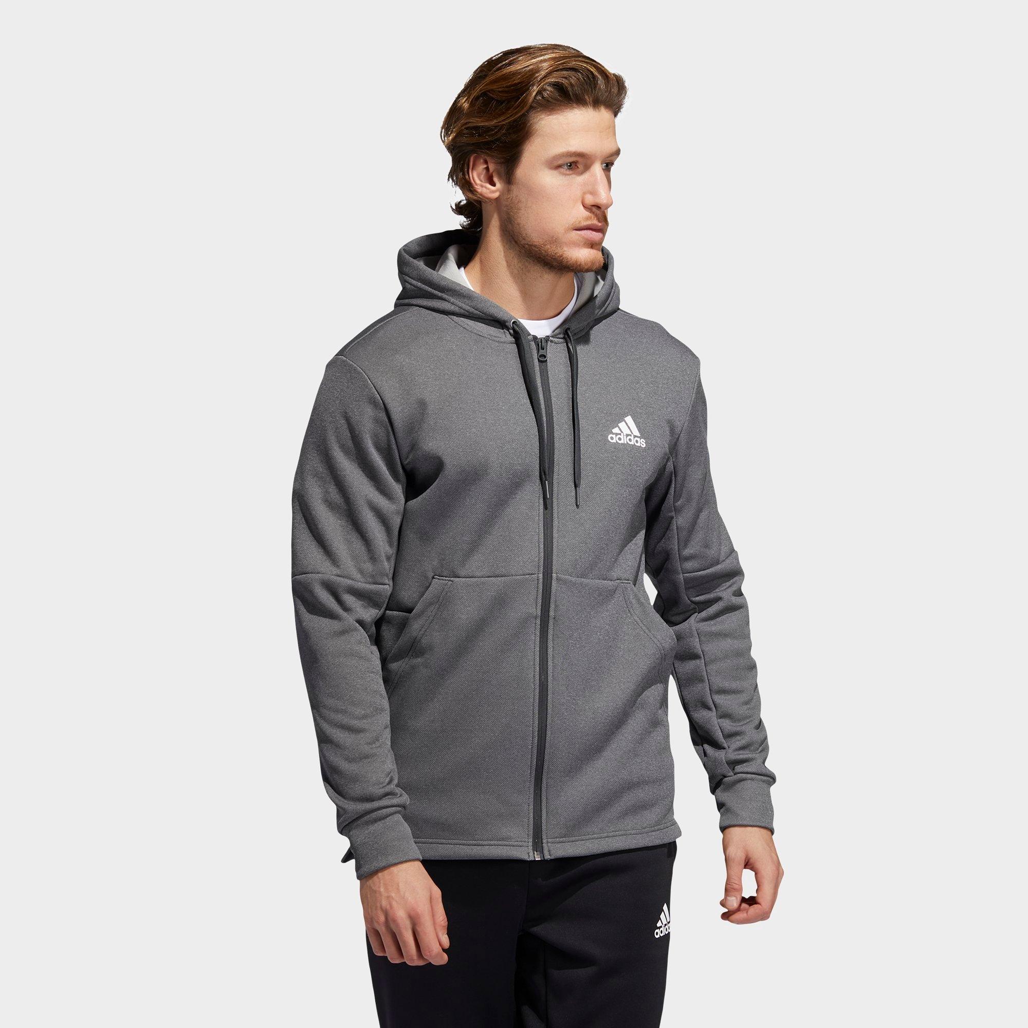 adidas zip hoodie grey