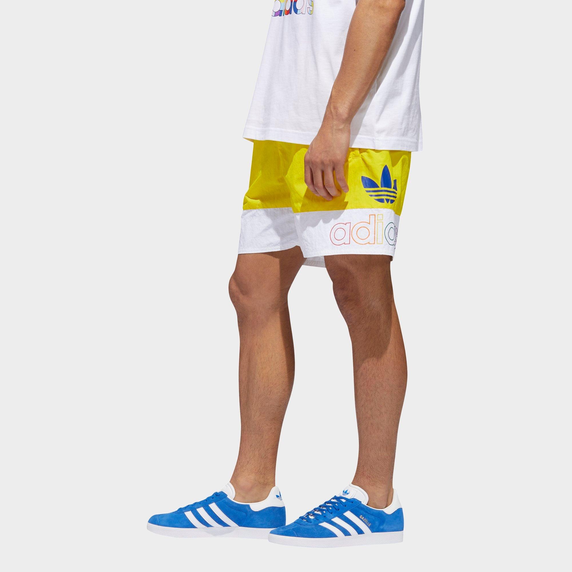 adidas california swim shorts yellow