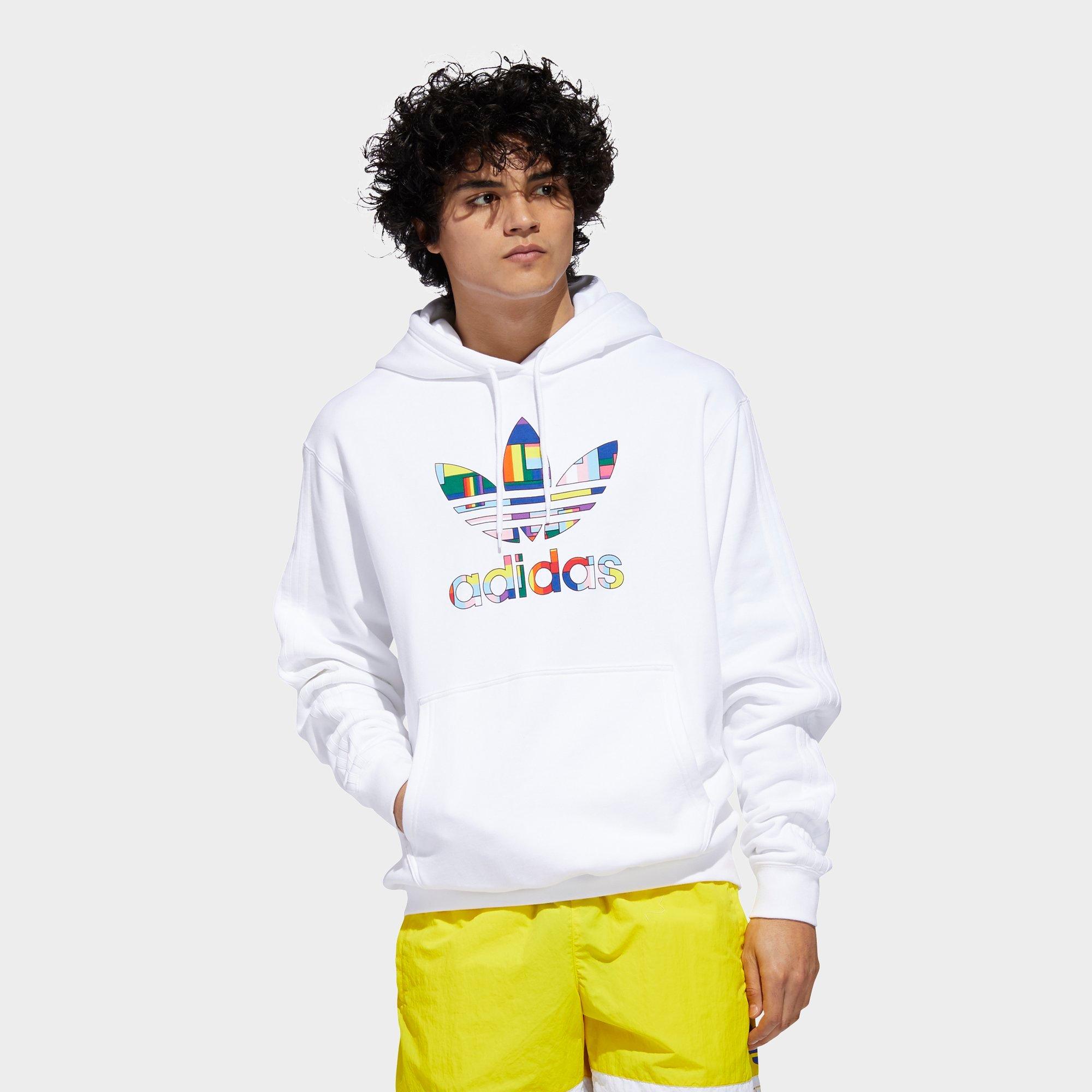 pride trefoil outline hoodie
