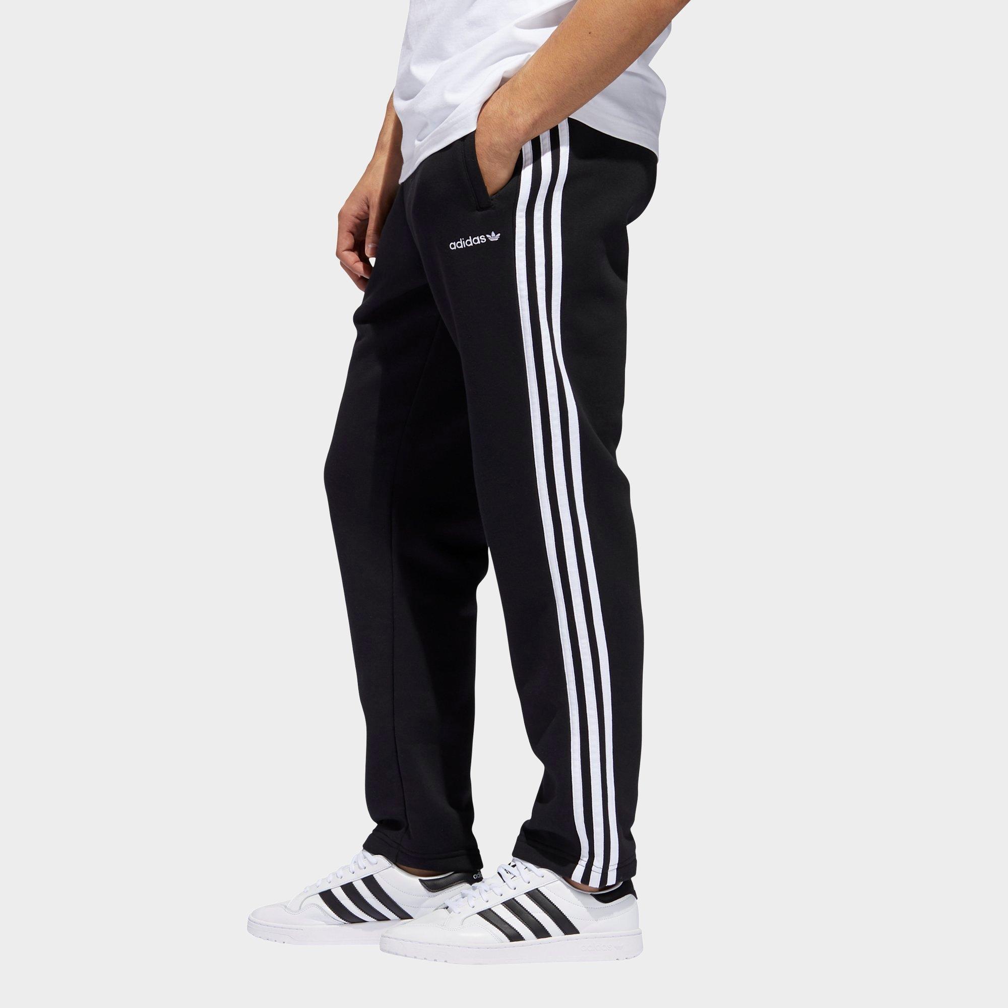 black and white adidas sweatpants