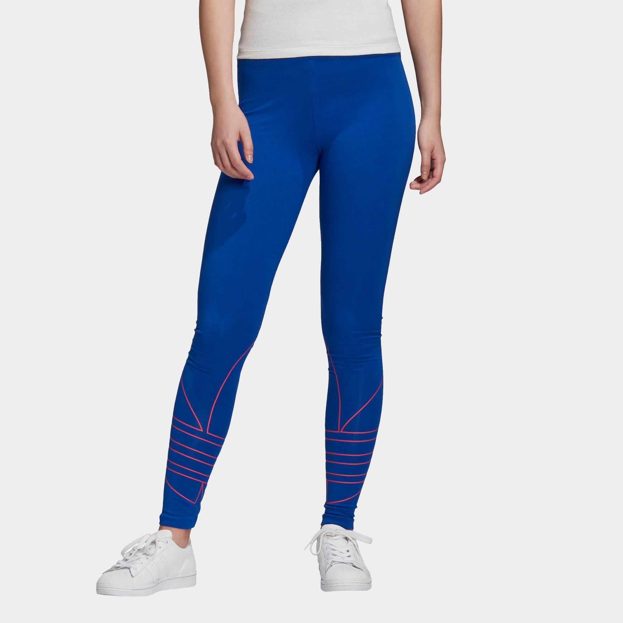 women's adidas originals trefoil leggings blue