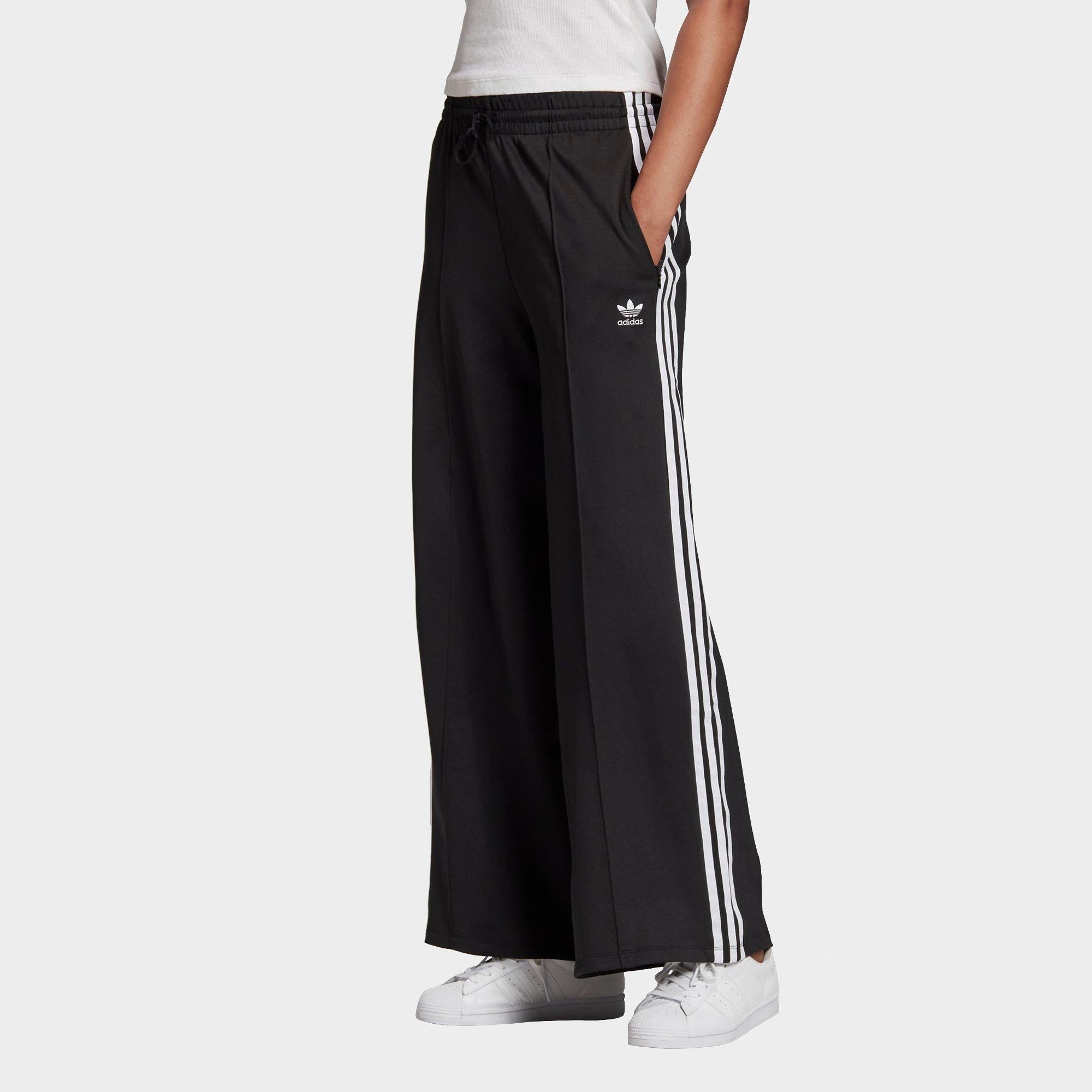 wide leg adidas trousers